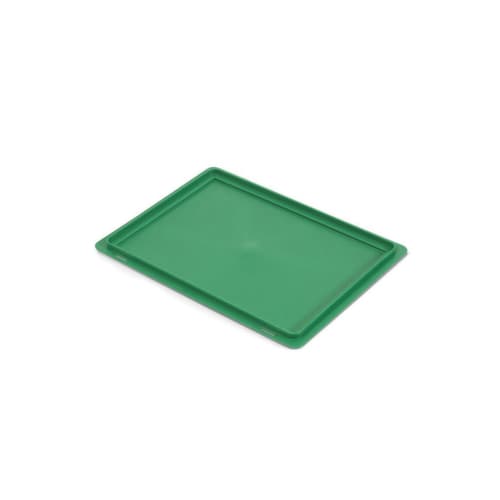Deksel voor gekleurde euronorm stapelbak Raja groen 400 x 300 x19 mm