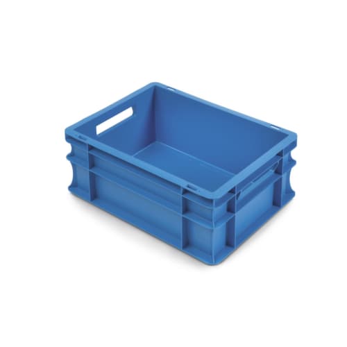 Gekleurde euronorm stapelbak Raja blauw 400 x 300 x 170 mm