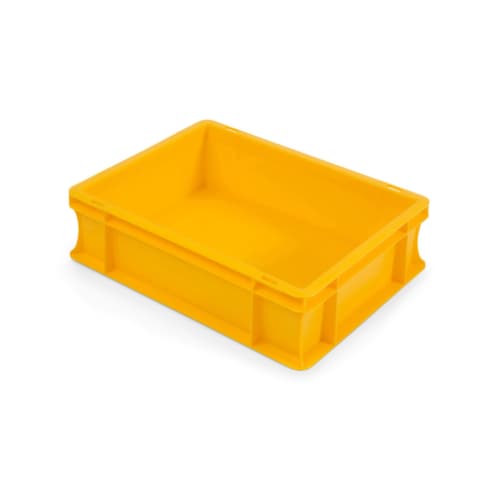 Gekleurde euronorm stapelbak Raja geel 400 x 300 x 120 mm