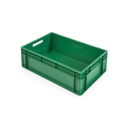 Gekleurde euronorm stapelbak Raja groen 600 x 400 x 240 mm