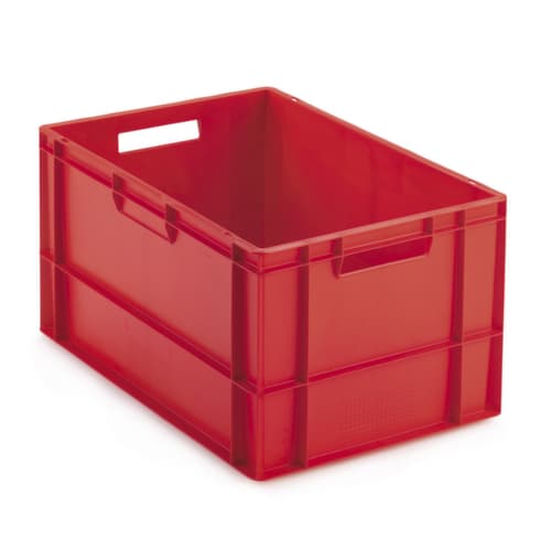 Gekleurde euronorm stapelbak Raja rood 600 x 400 x 320 mm