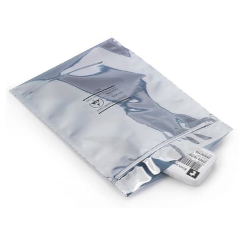 Antistastisch metaalzakje met zipsluiting 15,2x25,4 cm
