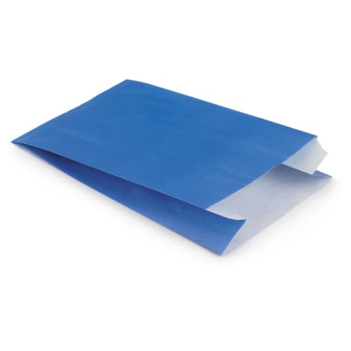 Blauw geschenkzakje 18x6x33cm