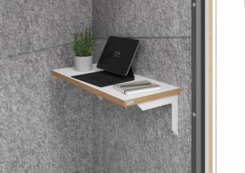 telefooncel Silent Space, hoogte x breedte 2175 x 1035 mm, wand grijs gemêleerd/wit