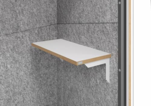 telefooncel Silent Space, hoogte x breedte 2175 x 1035 mm, wand grijs gemêleerd/wit