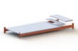 META Legbord met stalen paneel Multipal S voor breedvakstelling, breedte x diepte 2225 x 1100 mm