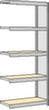 regalwerk Spaanplaten inhaakstelling met legborden, hoogte x breedte x diepte 2000 x 875 x 326 mm, 5 legborden