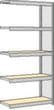 regalwerk Spaanplaten inhaakstelling met legborden, hoogte x breedte x diepte 2000 x 1005 x 326 mm, 5 legborden