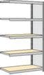 regalwerk Spaanplaten inhaakstelling met legborden, hoogte x breedte x diepte 2000 x 1285 x 426 mm, 5 legborden
