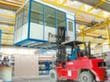 MDS Raumsysteme Transportvloer voor loodskantoor met 4 wanden voor loodskantoor, breedte x diepte 3100 x 2100 mm