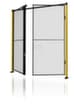 Axelent Openslaande deur voor machine-veiligheidshek, hoogte x breedte 2000 x 3000 mm