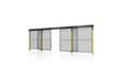 Axelent Schuifdeur voor machine-veiligheidshek, hoogte x breedte 2300 x 5900 mm