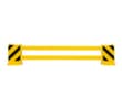 Moravia Aanrijdbeveiliging voor stelling, hoogte x lengte 465 x 2300 mm