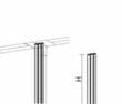 Gera lineaire verbinding Pro BasicLine voor scheidingswand, hoogte 600 mm