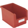 zichtbak Top hoog belastbaar, rood, diepte 350 mm, polypropyleen