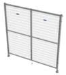 TROAX Openslaande deur voor machine-veiligheidshek, hoogte x breedte 1400 x 2000 mm