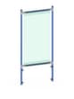 fetra Hygiënescherm voor transportwagen, hoogte x breedte 1410 x 571 mm