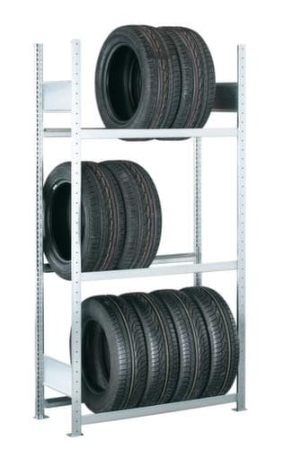 SCHULTE Bandenstelling met 150 kg vaklast, hoogte x breedte x diepte 2000 x 1306 x 400 mm, 3 niveaus