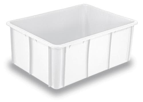 Stapelbak voor levensmiddelen, naturel wit, inhoud 120 l