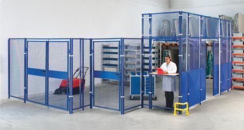 Opbouwelement met scharnierende deur voor scheidingswandsysteem, breedte 1180 mm