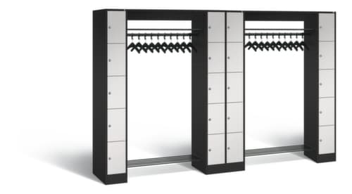 C+P Locker met kapstok Classic met 20 vakken, breedte 2840 mm