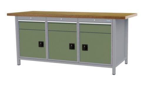 Bedrunka + Hirth Werkbank, 3 laden, 3 kasten