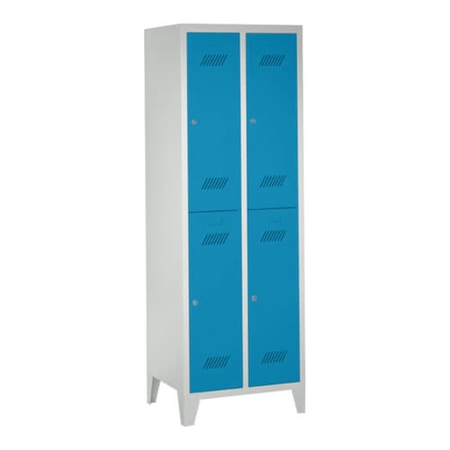 PAVOY Dubbele garderobekast Basis met 2x2 vakken, vakbreedte 300 mm