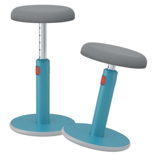 Leitz zit-sta-kruk Ergo Cosy Aktiv, zitting grijs, onderkant voet antislip