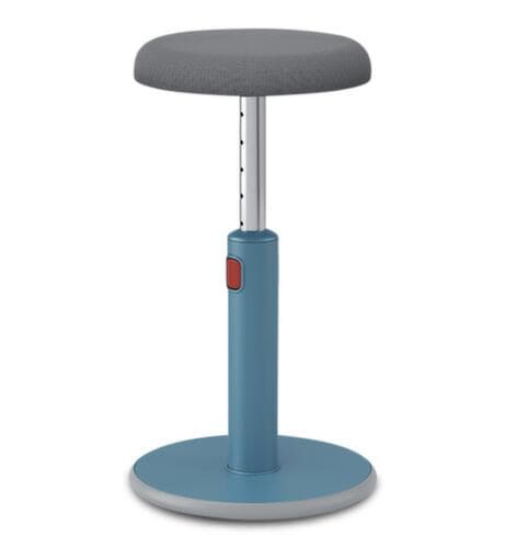 Leitz zit-sta-kruk Ergo Cosy Aktiv, zitting grijs, onderkant voet antislip