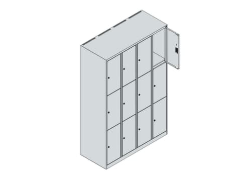 C+P Lockersysteem Classic Plus, 12 vakken