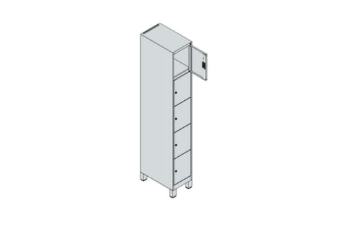 C+P Lockersysteem Classic Plus, 5 vakken
