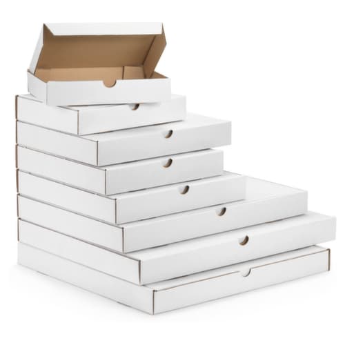 Brievenbusdoos met bovenklep wit 18 x 12 x 2,5 cm