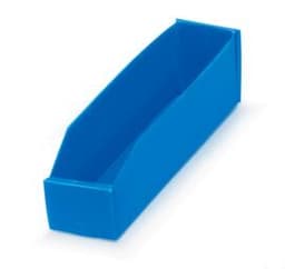Vouwbare zichtbak, blauw, diepte 378 mm, polypropyleen