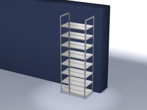 hofe Inschroefbare vijlplank voor gebruik aan beide zijden, 8 vloer, met corrosiebeschermende zinklaag